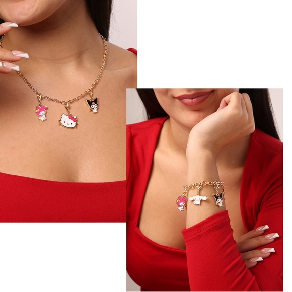Hello Kitty Sanrio Jewelry Advent Gift Set Earrings, Necklace, Bracelet & Charms - Picture 11 of 13